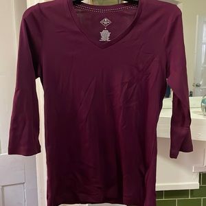 St. John’s Bay Purple Long Sleeve Shirt